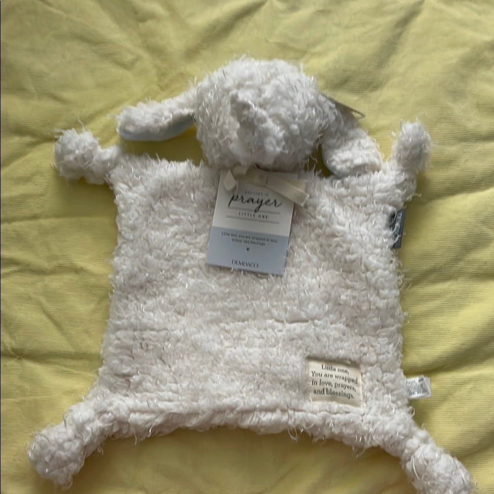 Demdaco Cream Plush Lamb Lovey